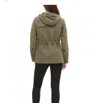 Army Green Women's Cotton Four Pocket Hooded Field Jacket (Standard & Plus Sizes)